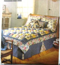 8704 MCCALLS PUFF QUILT TWIN- KING SIZE, SKIRT, SHAMS, PILLOW PATTERN